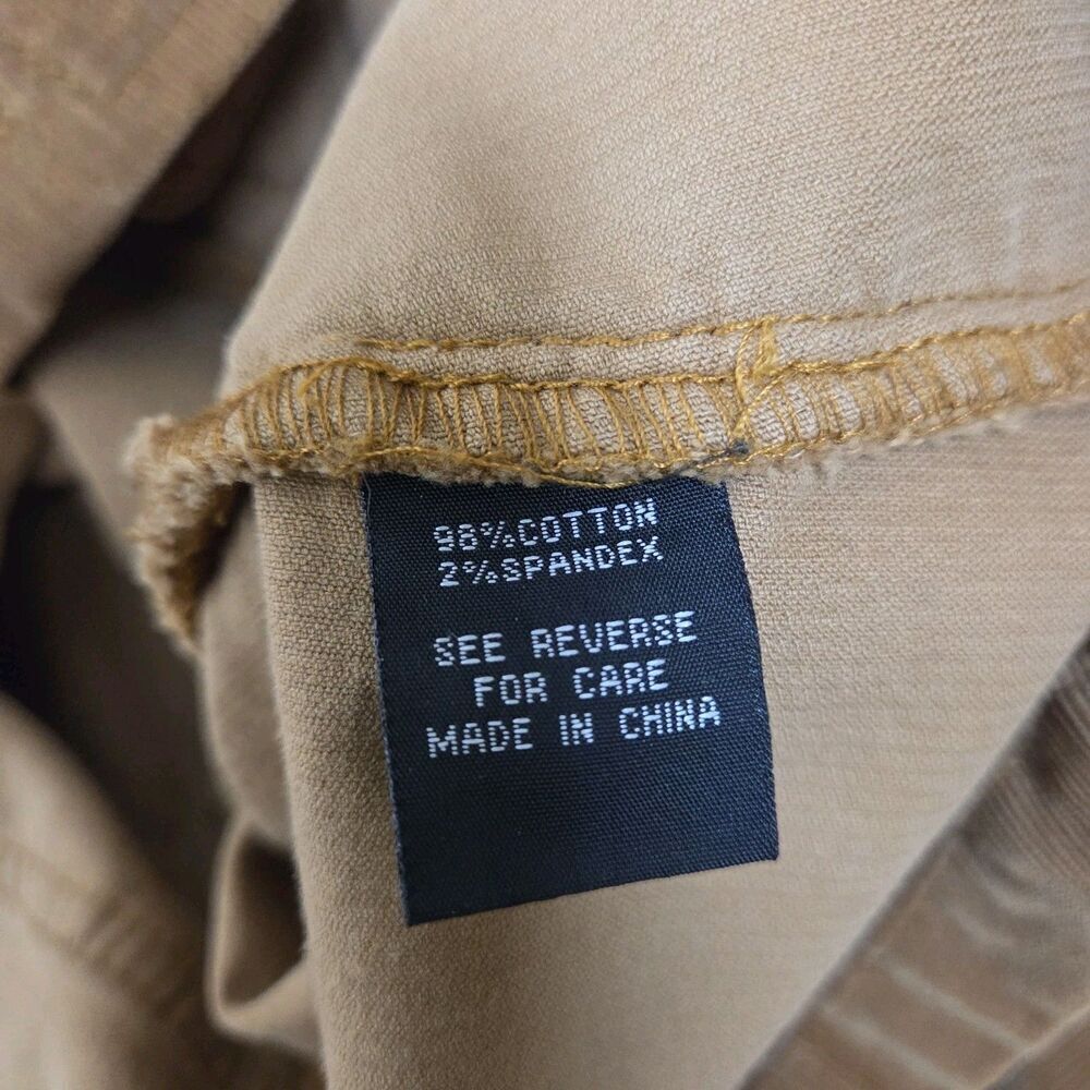 Baccini Corduroy Trucker Jacket Camel Light Stretch Snaps Women’s L/See Desc - Picture 7 of 10